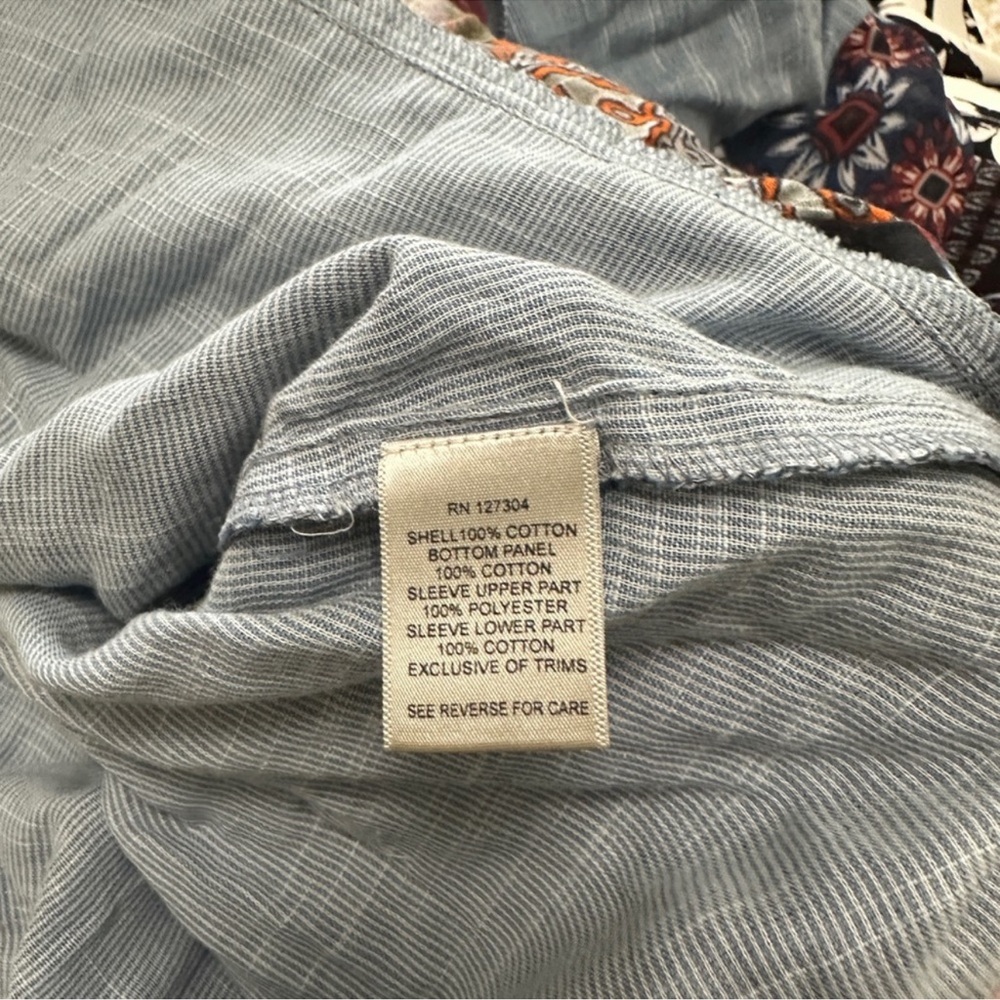 John Mark Multicolor Patchwork Blouse - image 6